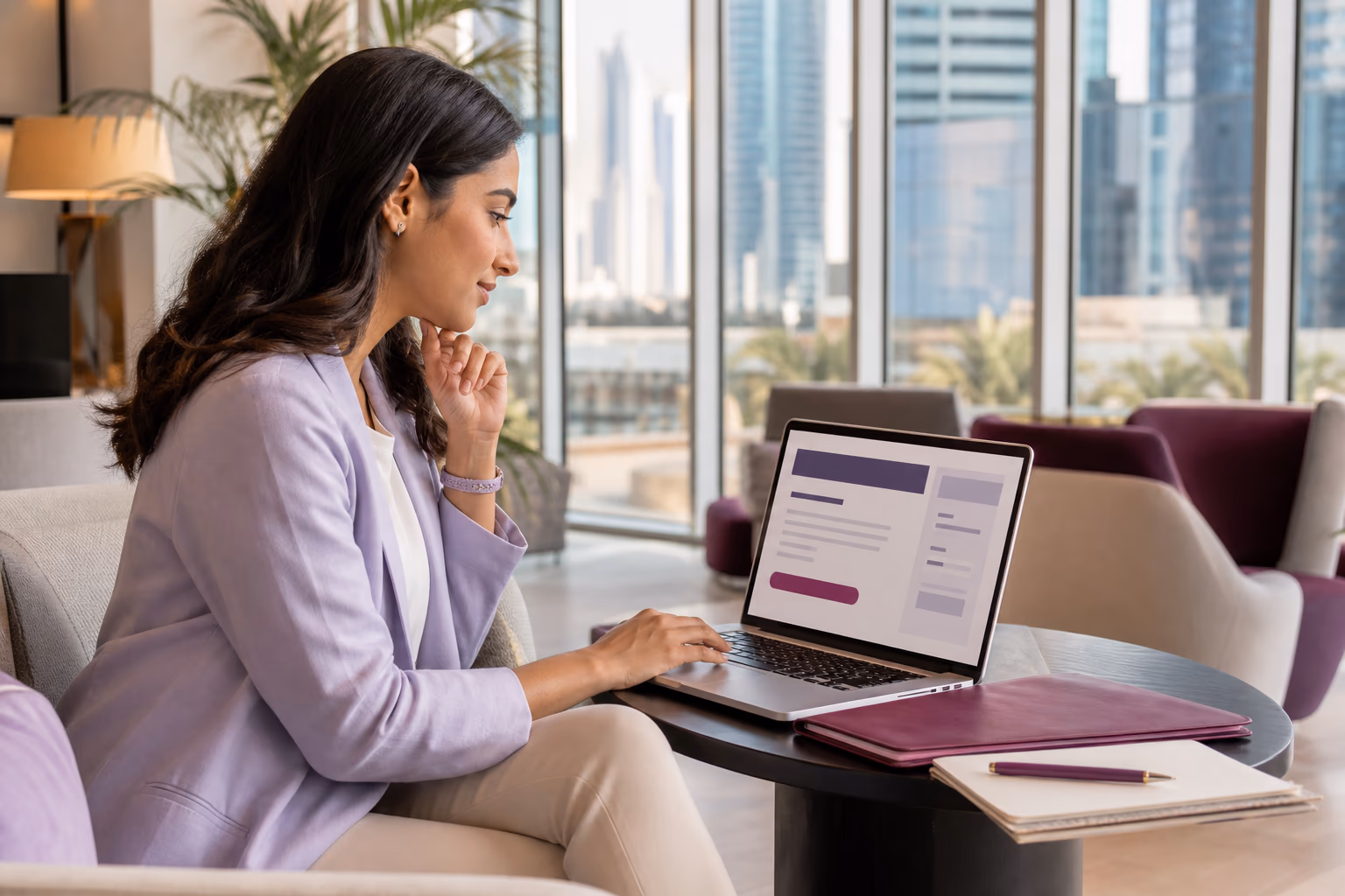 A professional reviewing a technology role and preparing a job application