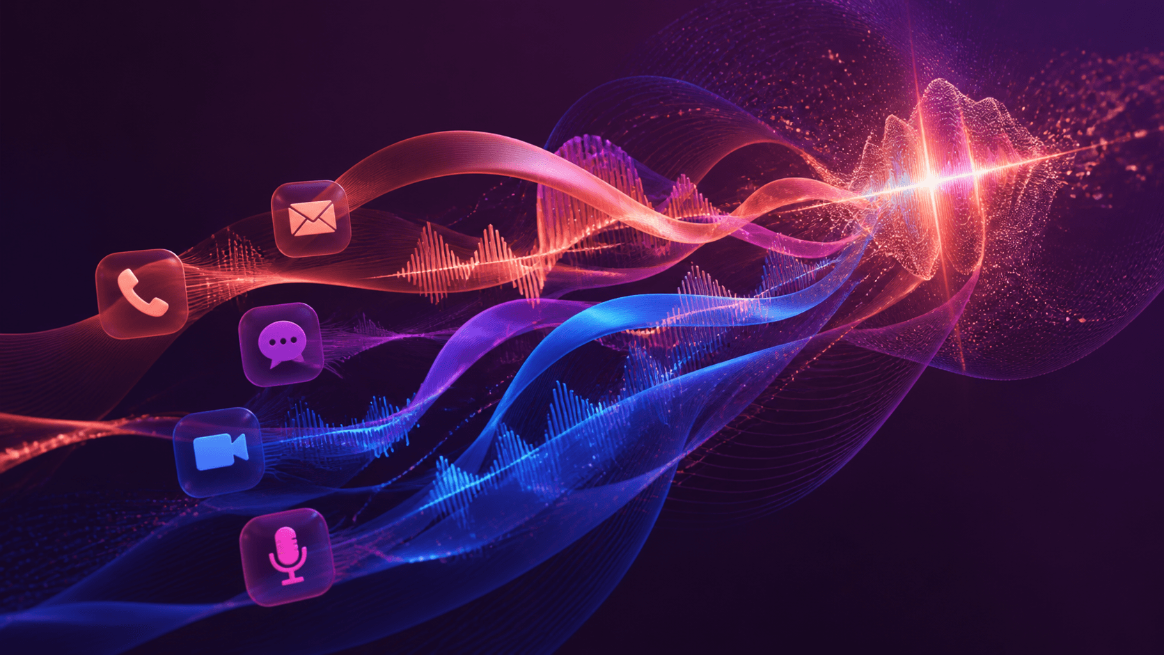 Connected voice, messaging and email signals representing a controlled outbound customer campaign